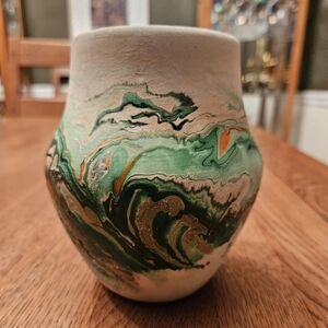 "Nemadji Native Indian Pottery Clay" Stamped - Glazed on Inside Vintage